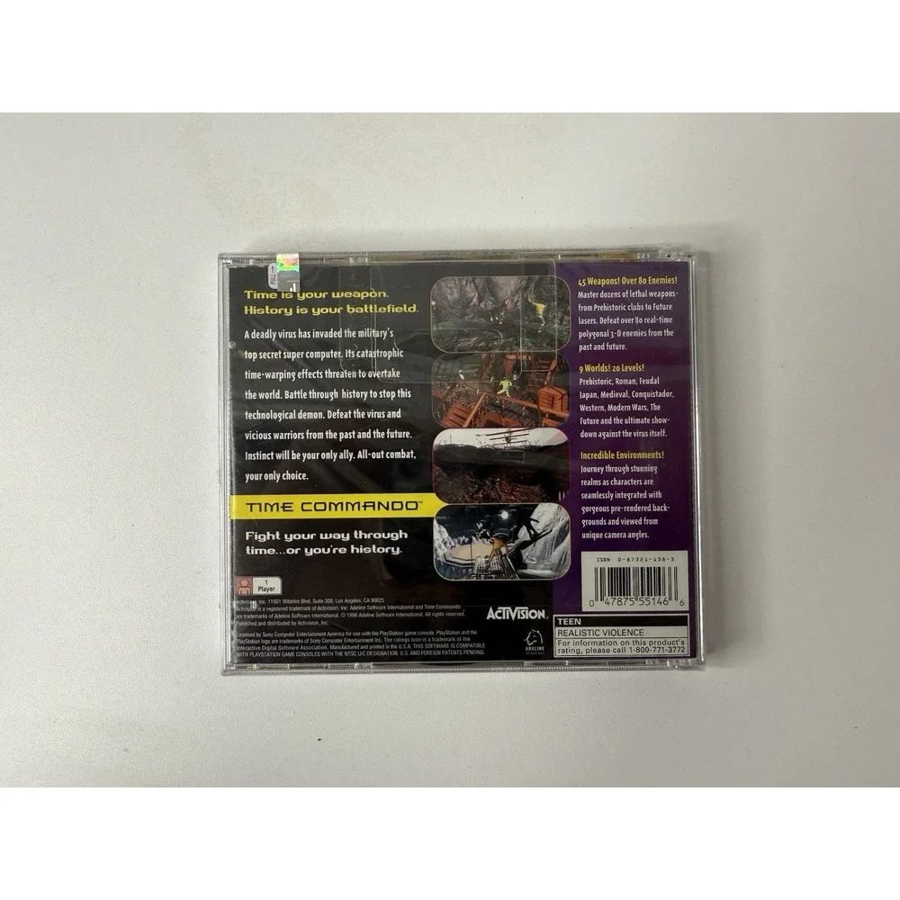 Time Commando (Sony PlayStation 1, 1996) **New Sealed